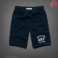 heren abercrombie and fitch est 1892 athletic shorts donkerblauw Overhemd Casual ek80m257